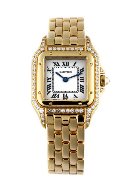 cartier damenuhr mit brillanten